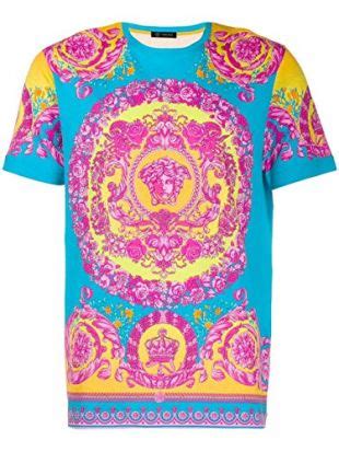 versace jersey cotone colore rosso t shirt|T.